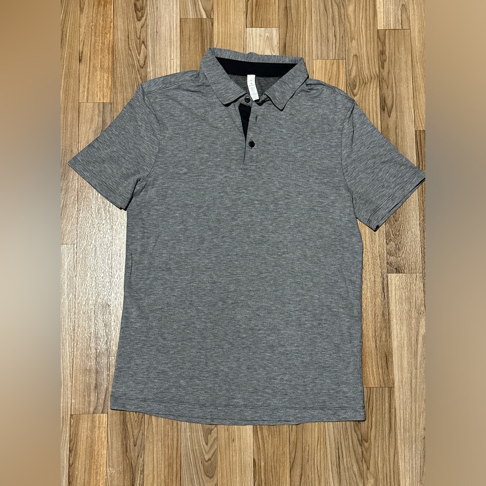 lululemon athletica Gray Polo Shirt Soft Cotton Blend